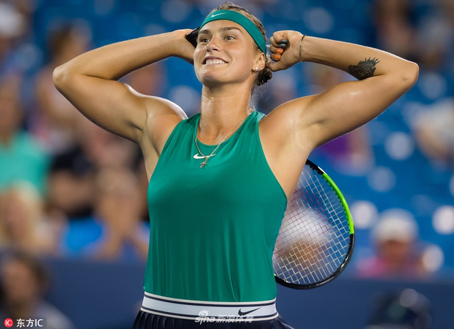  萨巴伦卡发球制胜，轻取对手闯入四强
